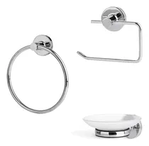 Comprar Accesorios Baño Peirano Toallero + Porta Rollo + Jabonera