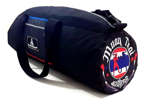 Bolsa / Mochila Fitness Bag Fred Hard Muay Thai Cor Preto Desenho do tecido Liso