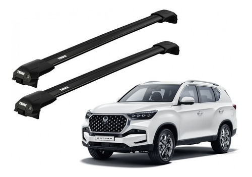 Barras Thule Ssangyong Rexton 18- Re / Edge Flush Black