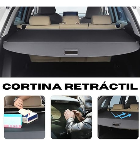 Cubierta Retráctil Honda Crv 2017 18 19 20 21 2022 F Carbono