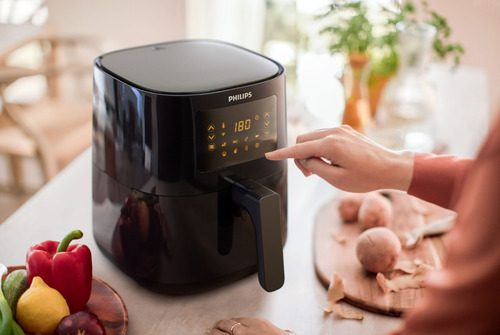 Airfryer Philips Digital Conectada Serie 5000 Hd9255/80 Color Negro