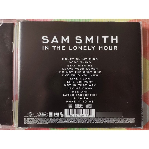 San Smith Cd In The Lonely Hour V (Usado)