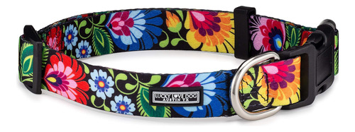 Lucky Love Dog - Collar Para Perras Pequenas, Diseno Blackbi