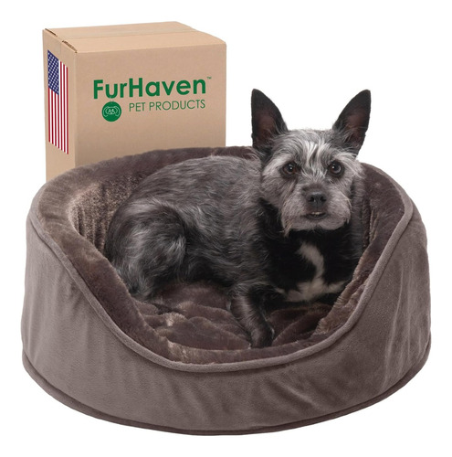 Cama Para Perro Y Gato Furhaven Ovalada S Ortopedica