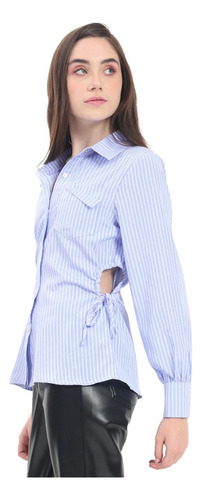 Blusa Para Mujer Long Fit With String At Side Forever 21