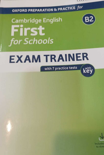 Cambridge English First For School B2 Exam Trainer, With Key