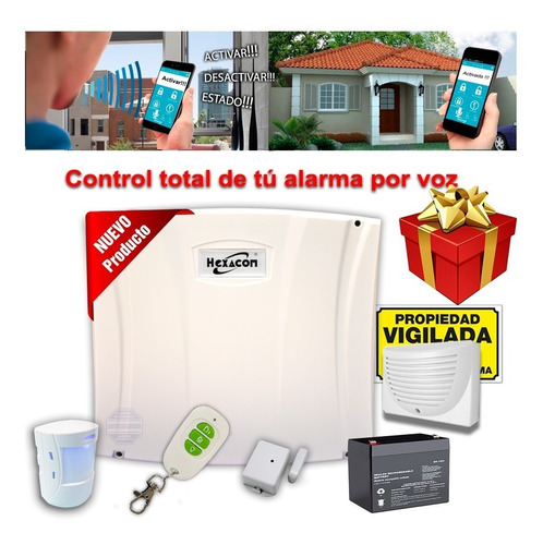 Kit Alarma Casa Inalambrica Acuda Gsm H410 Domiciliaria F