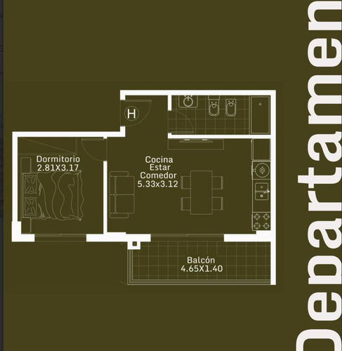 Venta Departamento 2 Ambientes Con Balcón Caseros Clamaco