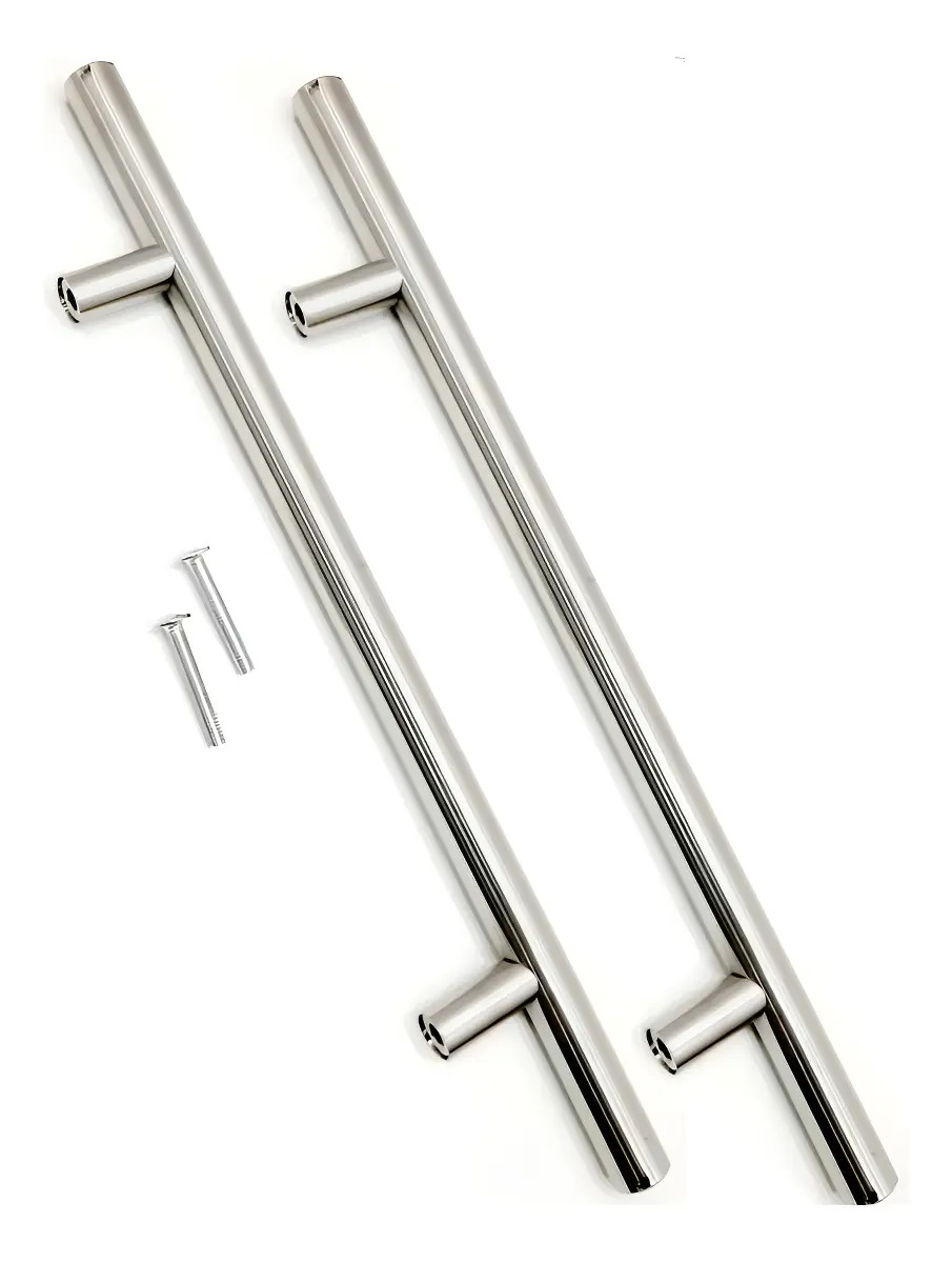 Kit 35 Puxadores Inox Escovado 64mm Para Móveis Renna