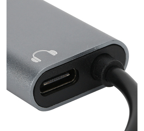 Adaptador Tipo C For Carga De Auriculares 3 En 1 De 3,5 Mm,