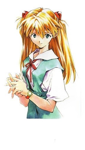 Evangelion Asuka Escolar Anime Manga Unik N Lima Bandai 100