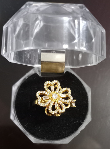 Anillo Girasol Giratorio Ajustable Anti-ansied