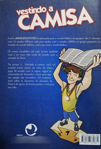 Revista Escola Bíblica Adolescentes Vol01 Professor - Tema: Vestindo A Camisa Como Entrar No Time De Deus