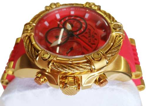 Relógio Invicta Bolt 25525 Vermelho C/dourado Original C/ Nf