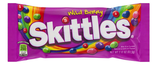 Bala Frutas Silvestres Skittles Pacote 61,5g