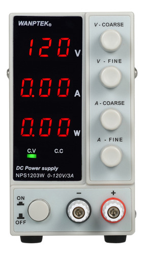 Fuente De Poder Regulada Mini Nps1203w 0-120v 0-3a Led Ac 11