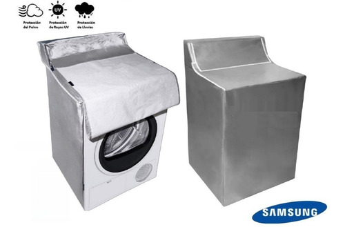 Set Forro De Lavadora + Secadora Afelpada Samsung