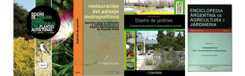 4 Libros Diseño Espacios Verdes Y Paisajismo Plantas Nativas