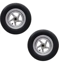 Comprar Kit 02 Roda Carrinho Mão Alumínio 8'' Rolamento Pneu Câmara