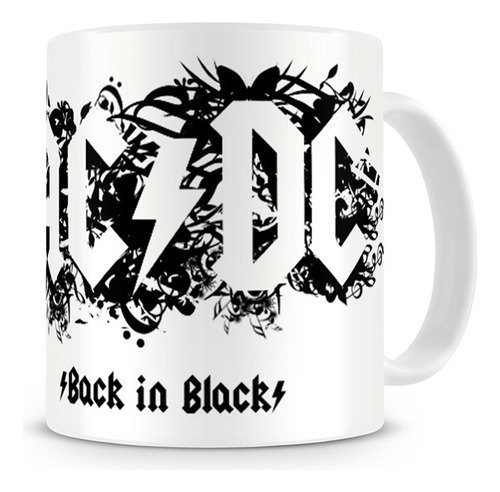 Caneca Ac Dc Back In Black