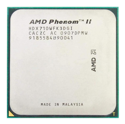 Procesador AMD Phenom II X3 710 HDX710WFK3DGI  de 3 núcleos y  2.6GHz de frecuencia