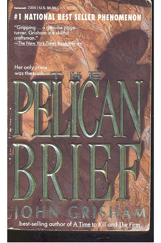 Livro The Pelican Brief - John Grisham [1993]