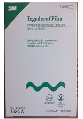 Tegaderm Film 6.0 Cm X 7.0 Cm C/50 R 1624w 1 Pieza