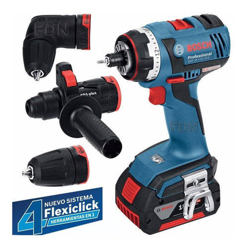 Imagen 1 de 4 de Taladro Atornillador Bosch A Batería Gsr 18 V-ec Fc2 | Ynter