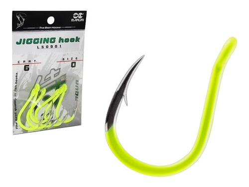 Anzol Maruri Jigging Hook Aqua L50901 (nº11/0) - 6 Peças