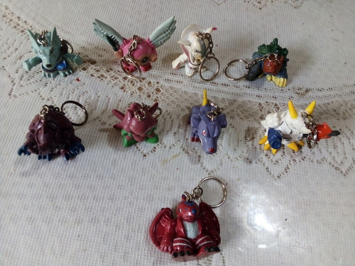 Llaveros Digimon De Plastico Duro,precio X Cada Uno