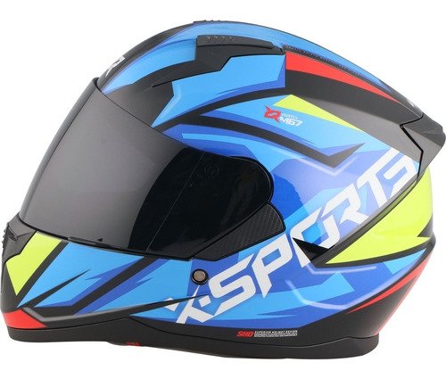 Casco X-sports M67 Celeste. Varios Diseños  Nuevo Ingreso!!!