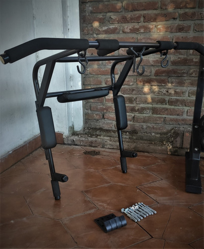 Barra Dominadas 3 En 1 Con Soportes Y Ganchos