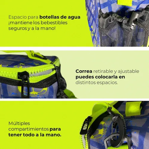 Lonchera Termica Niño Niña Buffer Bolso Almuerzo Colacion Color Goleador