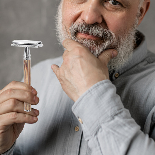 Recortadora De Barba Manual Para Hombre De Una Sola Hoja