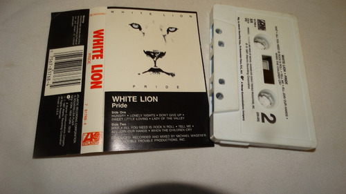 White Lion - Pride (atlantic) (tape:ex - Inserto:ex)