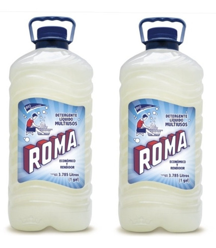 Roma Detergente Liquido El Rendidor 2 Galones 