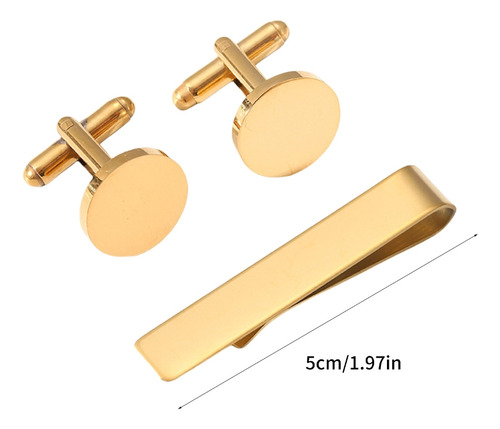 Set De Broches Y Gemelos Para Corbata (bk) Para Hombre, Idea