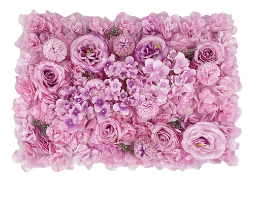 Painel De Flores Artificiais Diy Cenário De Flores Rosas