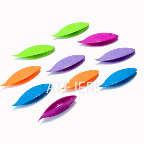 Imagen 5 de 7 de Navetas De Plástico Marca Cbx X 10 Unidades Colores Surtido