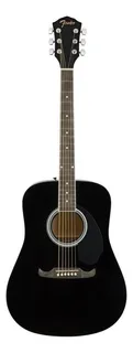 Guitarra acústica Fender FA-125 para diestros negra brillante