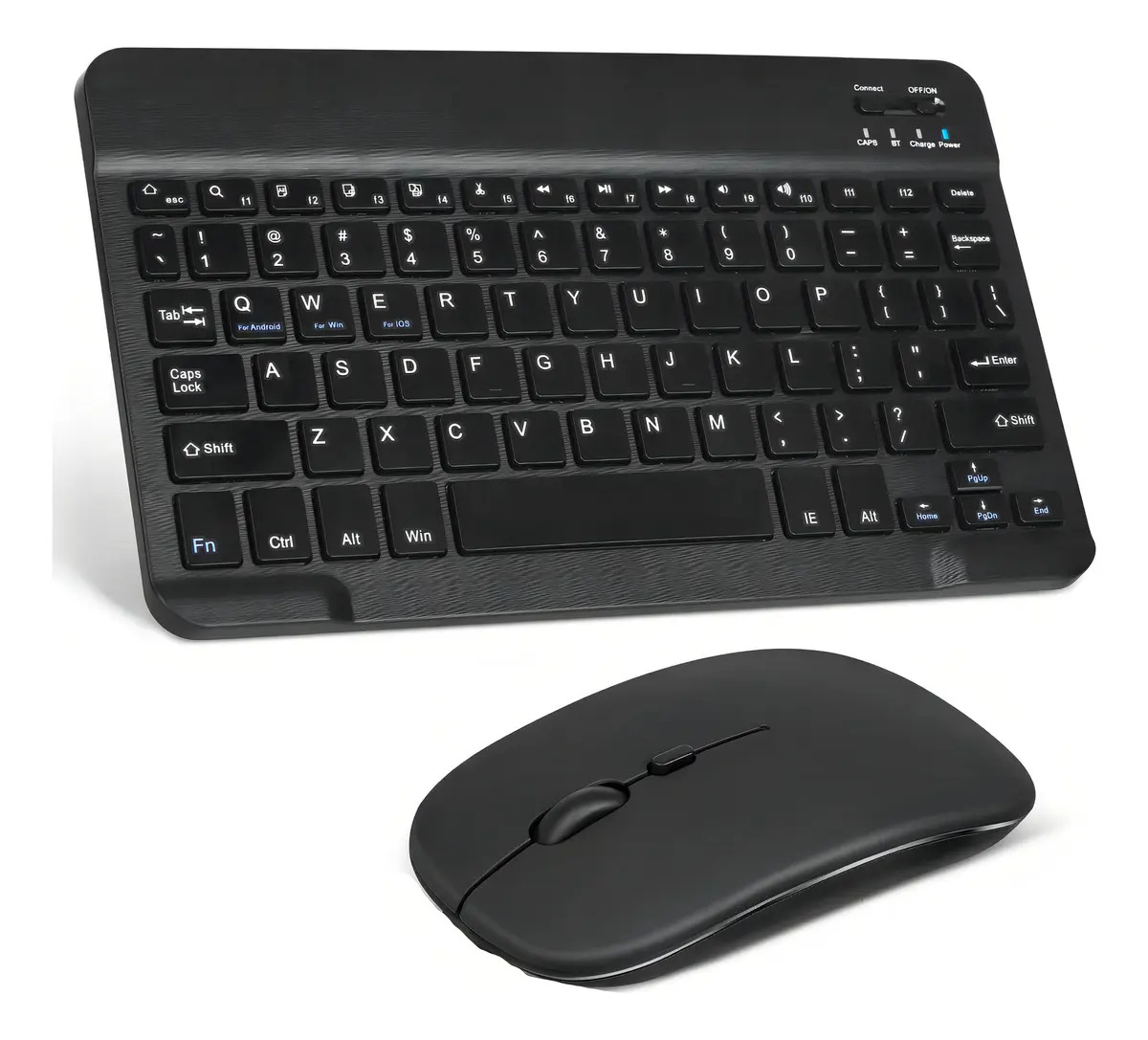 Kit Teclado Bluetooth INT.CO Color NEGRO - Apto Celular Tablet Notebook