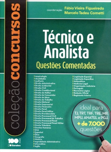 Coleção Concursos - Técnico E Analista - Questões Comentadas