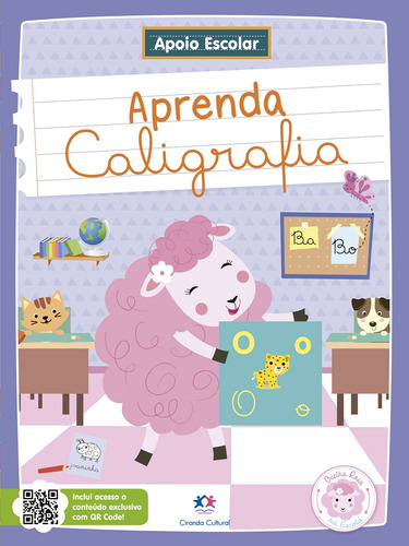 Apoio Escolar - Aprenda Caligrafia: Ovelha Rosa na Escola, de Pecand, Kátia. Série Ovelha rosa Ciranda Cultural Editora E Distribuidora Ltda., capa mole em português, 2021