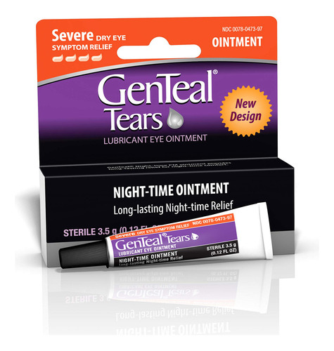 Genteal Tears Ungüento Nocturno 0.12 Oz Transparente 0.12 .