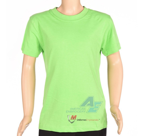 Camiseta Verde Manzana Remera Ae Tshirt Manga Corta Niño 