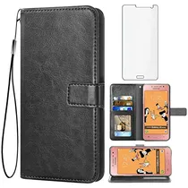 Comprar Funda Cartera Para Samsung Galaxy Grand Prime J2 Prime Negro
