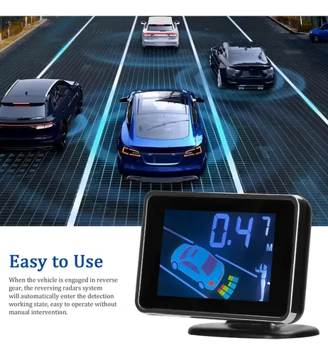 Sistema Radar Estacionamiento Mulcort 8 Sensores Lcd
