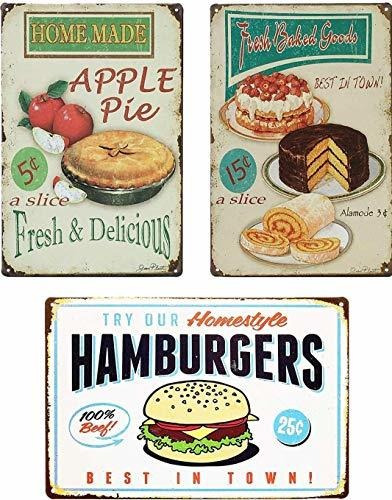 Posters Uniquelover - Carteles De Cocina Vintage, Cupcakes, 