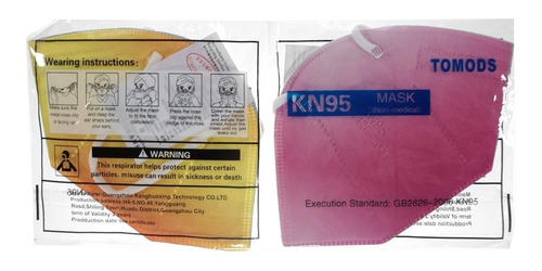 Imagen 5 de 7 de Kn95 Difuminados Cubrebocas Tomods 10pz Colores Varios