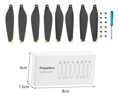 2 Pares Drones Palas De Hélices Para Dji Mini 3 Pro 6030